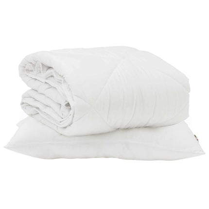 Sommar Duvet med kudde 2 pcs Vit Mikrofiber