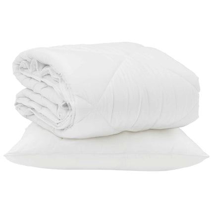 Sommar Duvet med kudde 2 st Vit Mikrofiber