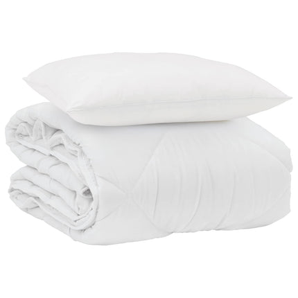 Sommar Duvet med kudde 2 pcs Vit Mikrofiber