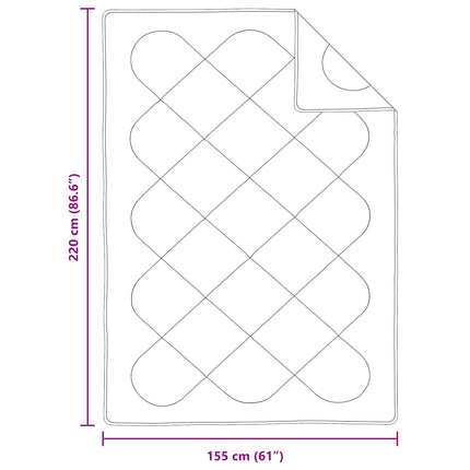 Sommar Duvet med kudde 2 pcs Vit Mikrofiber