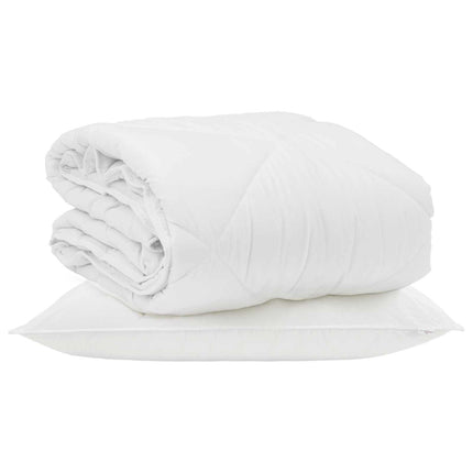 Sommar Duvet med kudde 2 pcs Vit Mikrofiber