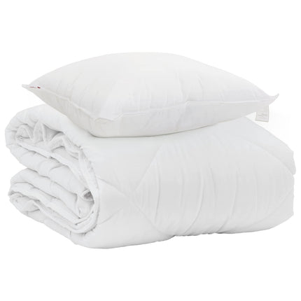 Sommar Duvet med kudde 2 pcs Vit Mikrofiber