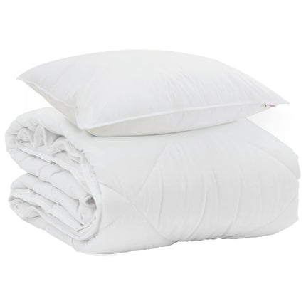 Sommar Duvet med kudde 2 pcs Vit Mikrofiber