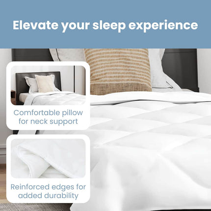 Sommar Duvet med kudde 2 st Vit Mikrofiber
