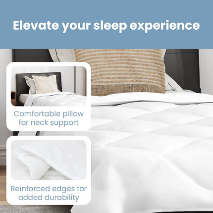 Sommar Duvet med kudde 2 st Vit Mikrofiber