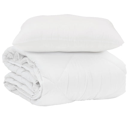 Sommar Duvet med kudde 2 pcs Vit Mikrofiber