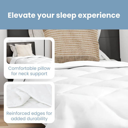 Sommar Duvet med kudde 2 st Vit Mikrofiber