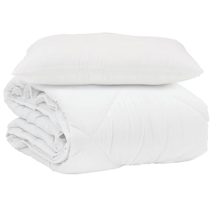 Sommar Duvet med kudde 2 st Vit Mikrofiber