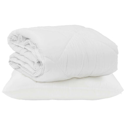 Sommar Duvet med kudde 2 pcs Vit Mikrofiber