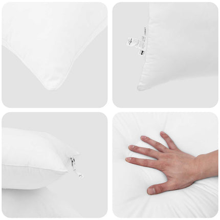 Året runt duvet med kudde 2 pcs Vit Mikrofiber