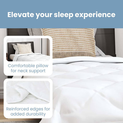 Året runt duvet med kudde 2 st Vit Mikrofiber