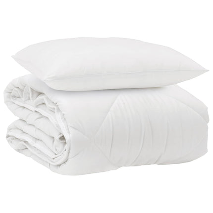Året runt duvet med kudde 2 st Vit Mikrofiber