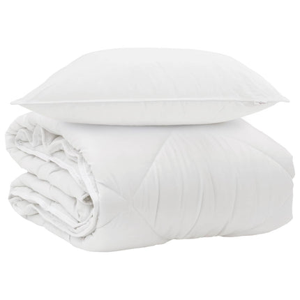 Året runt duvet med kudde 2 pcs Vit Mikrofiber