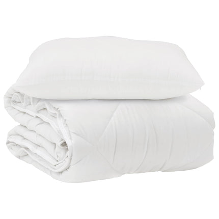 Duntäcke med kudde 2 st Vit Mikrofiber