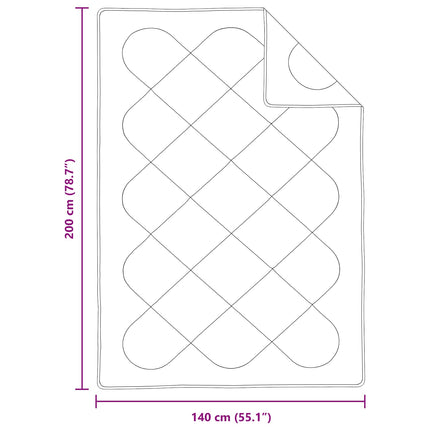 Täckeset med kudde 2 pcs Vit Mikrofiber