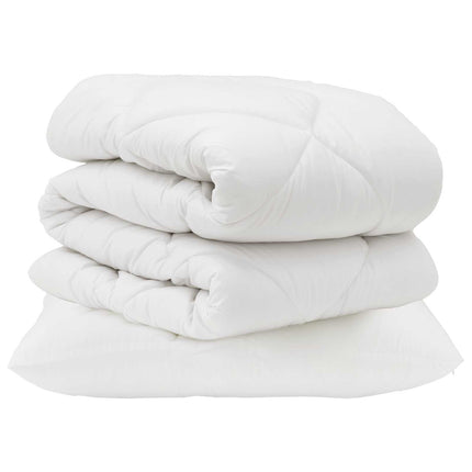 Täckeset med kudde 2 pcs Vit Mikrofiber