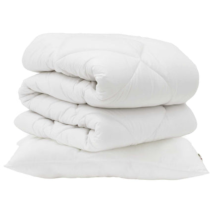 Täckeset med kudde 2 pcs Vit Mikrofiber