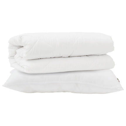 Täckeset med kudde 2 pcs Vit Mikrofiber