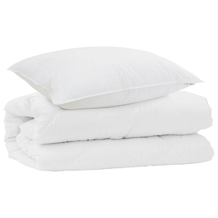 Täckeset med kudde 2 pcs Vit Mikrofiber