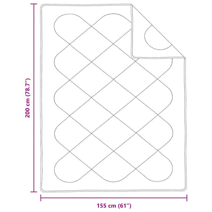 Täckeset med kudde 2 pcs Vit Mikrofiber