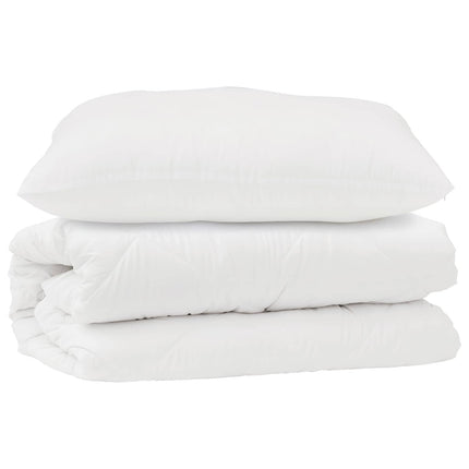Täckeset med kudde 2 st Vit Mikrofiber
