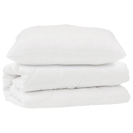 Täckeset med kudde 2 st Vit Mikrofiber