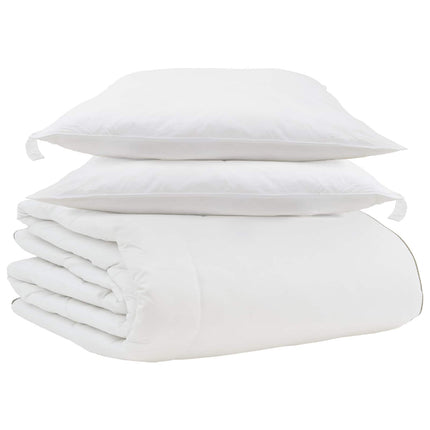 Vinter Täcke med kudde 3 pcs Vit Dunfjäder
