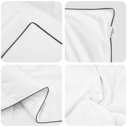 Vinter Täcke med kudde 3 pcs Vit Dunfjäder