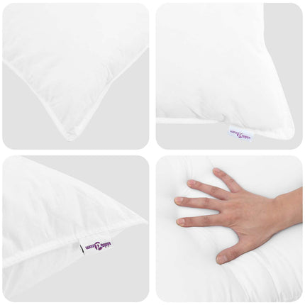 Vinter Täcke med kudde 3 pcs Vit Dunfjäder