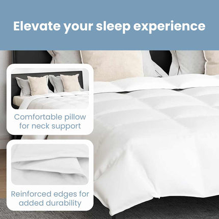 Täckeset med kudde 3 st Vit Dunfjäder