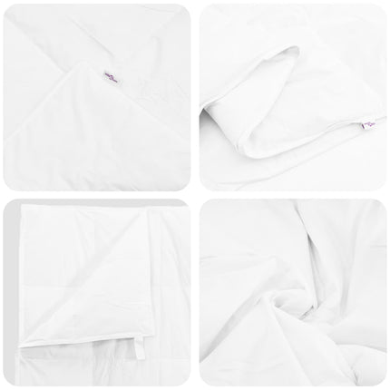 Täckeset med kudde 3 pcs Vit Dunfjäder
