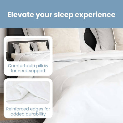 Sommar Duvet med kudde 3 st Vit Mikrofiber