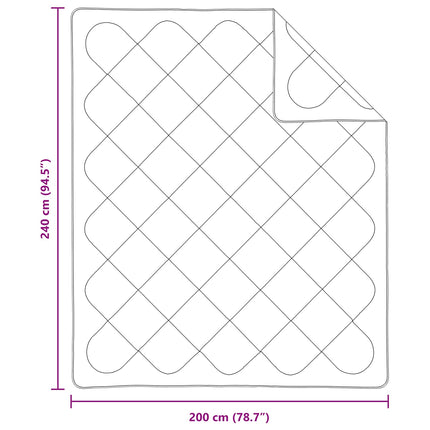 Sommar Duvet med kudde 3 pcs Vit Mikrofiber