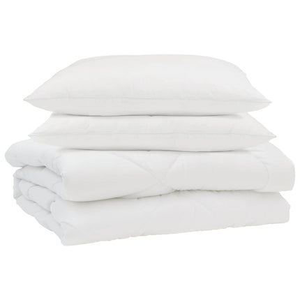 Sommar Duvet med kudde 3 pcs Vit Mikrofiber