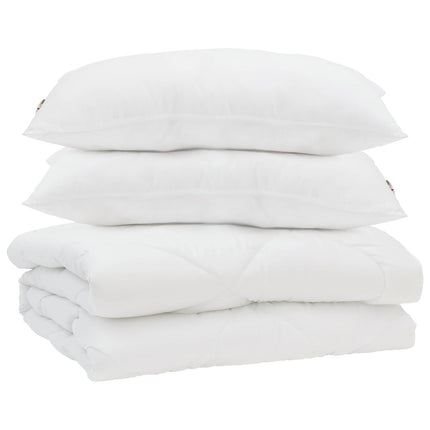 Sommar Duvet med kudde 3 pcs Vit Mikrofiber
