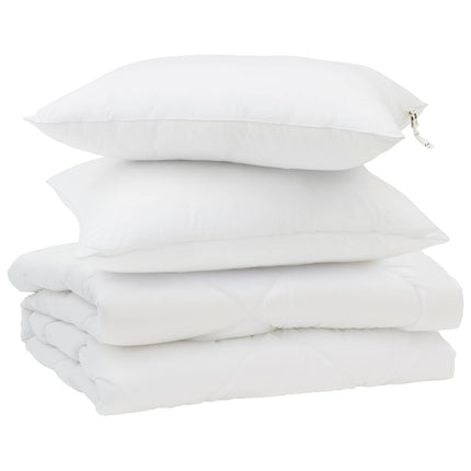 Sommar Duvet med kudde 3 pcs Vit Mikrofiber