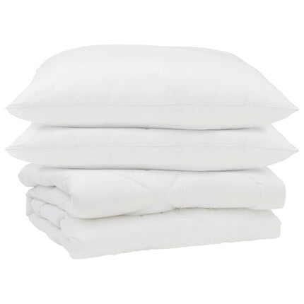 Sommar Duvet med kudde 3 pcs Vit Mikrofiber