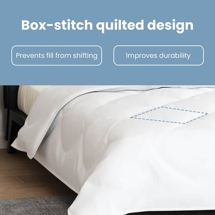Duntäcke med kudde 3 st Vit Mikrofiber