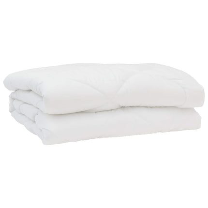 Duntäcke med kudde 3 pcs Vit Mikrofiber