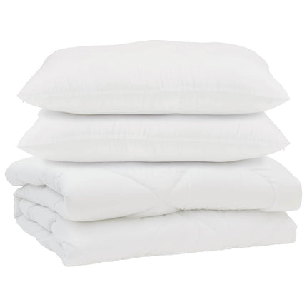 Duntäcke med kudde 3 st Vit Mikrofiber