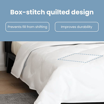 Duntäcke med kudde 3 st Vit Mikrofiber