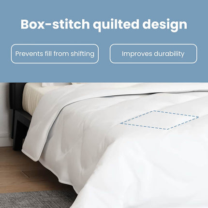 All-säsong Duvet med kudde 3 st Vit Mikrofiber