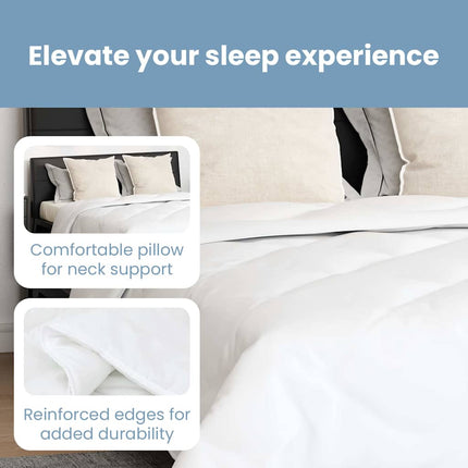 All-säsong Duvet med kudde 3 st Vit Mikrofiber