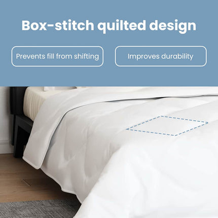 All-säsong Duvet med kudde 3 st Vit Mikrofiber