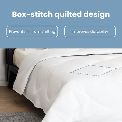 All-säsong Duvet med kudde 3 st Vit Mikrofiber