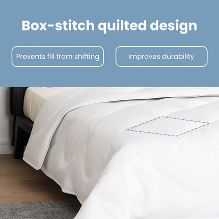 All-säsong Duvet med kudde 3 st Vit Mikrofiber
