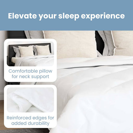 All-säsong Duvet med kudde 3 st Vit Mikrofiber