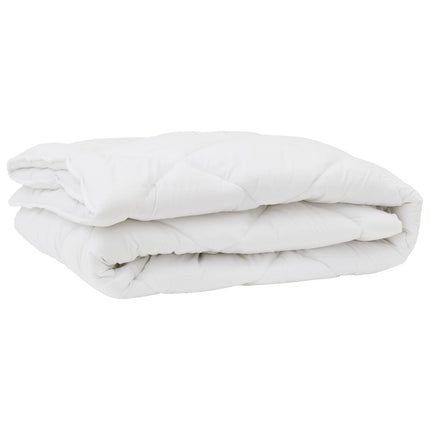Duntäcke med kudde 3 pcs Vit Mikrofiber