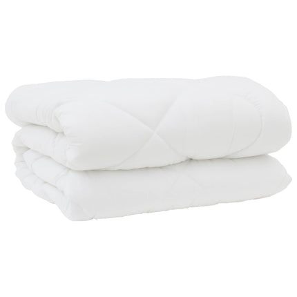 Vinter Täcke med kudde 3 pcs Vit Mikrofiber