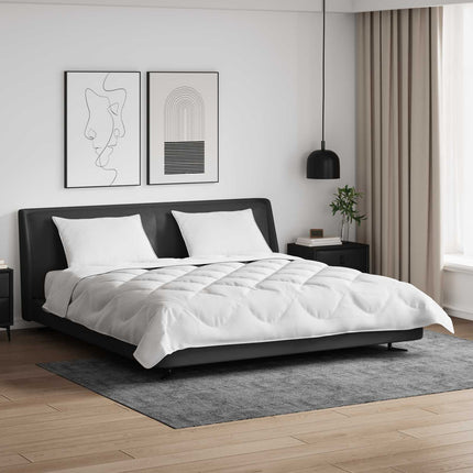 Duntäcke med Kuddar med kudde 3 pcs Vit Mikrofiber